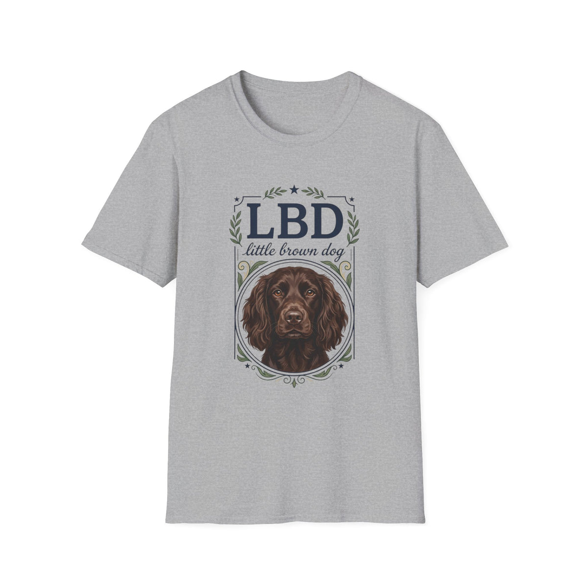 Boykin Spaniel LBD Little Brown Dog Crest T-Shirt