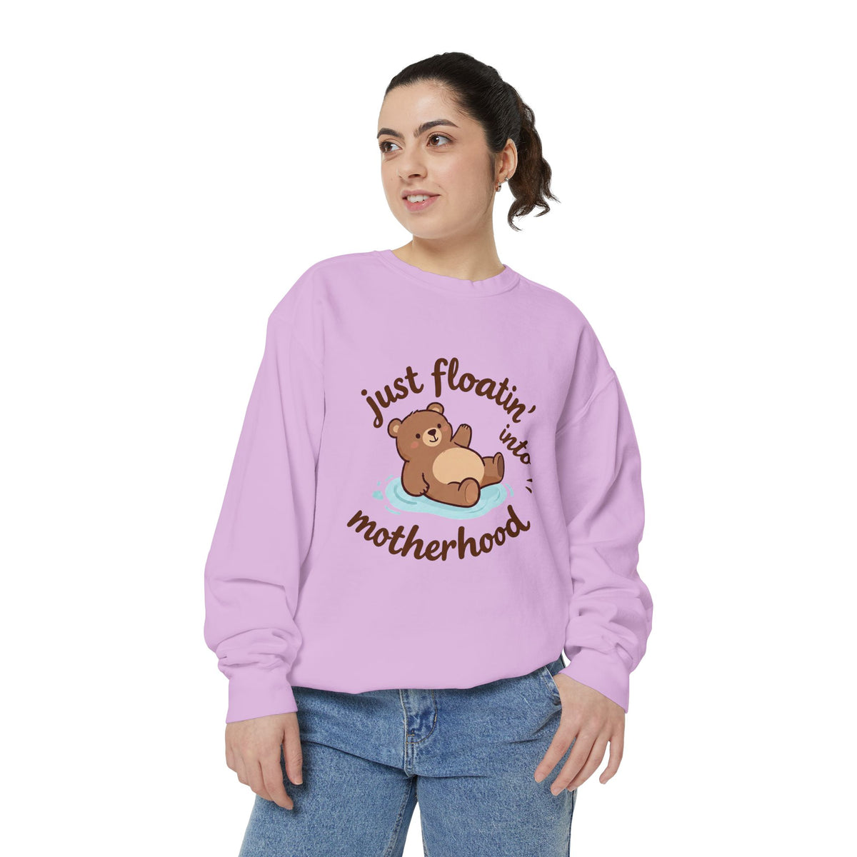 Bear "Floatin' Into Motherhood" Maternity Sweatshirt