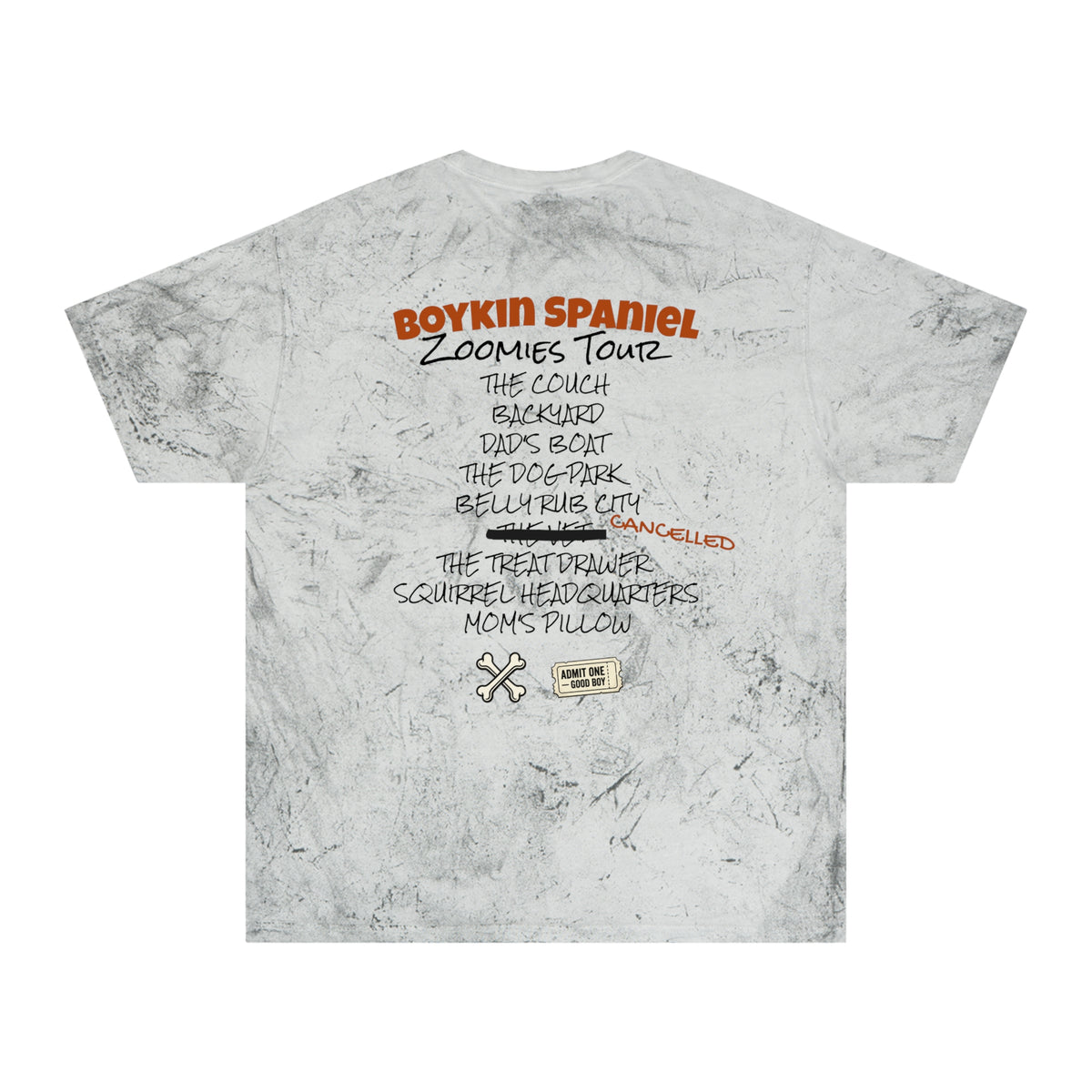 Boykin Spaniel Zoomies Tour Tie Dye T-Shirt