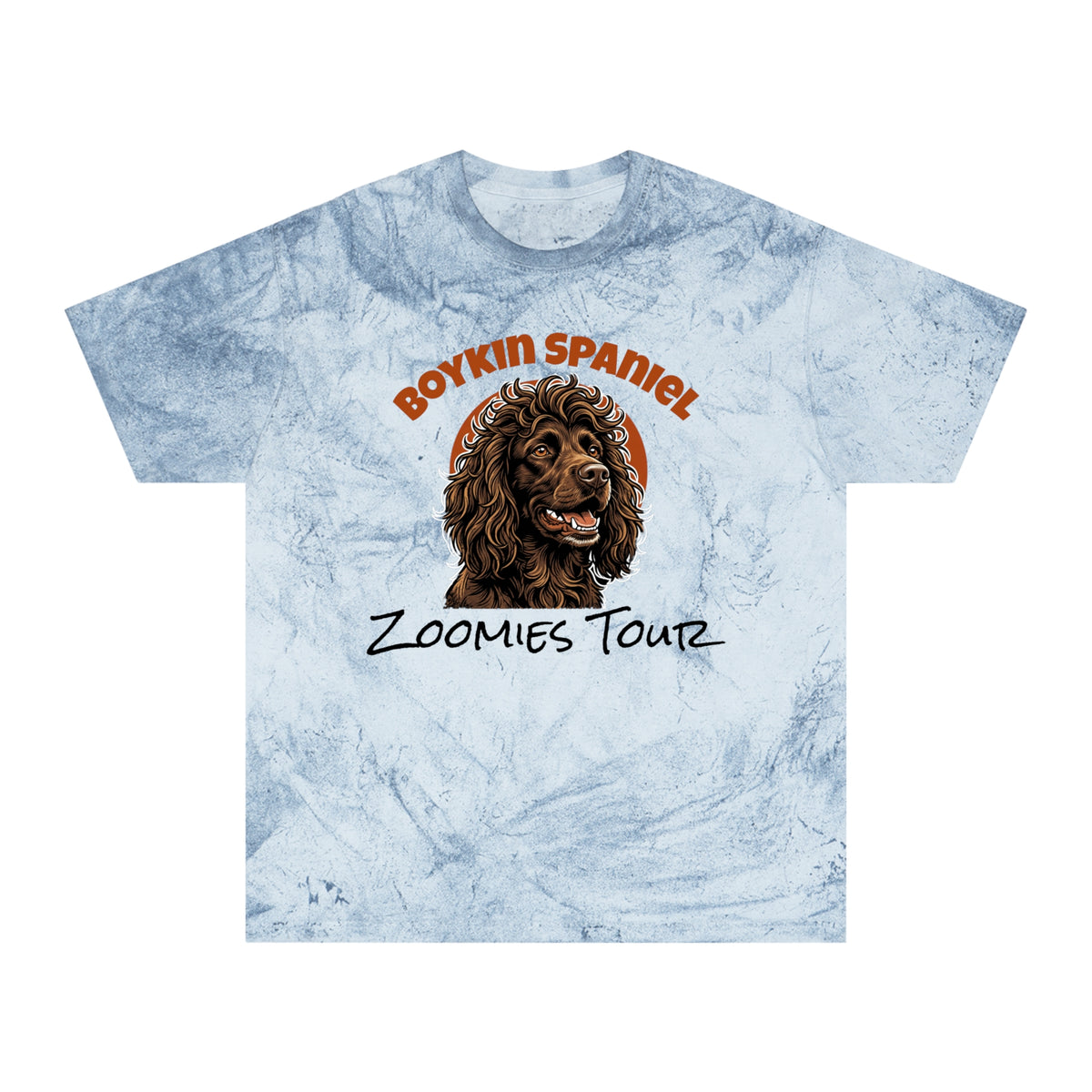 Boykin Spaniel Zoomies Tour Tie Dye T-Shirt