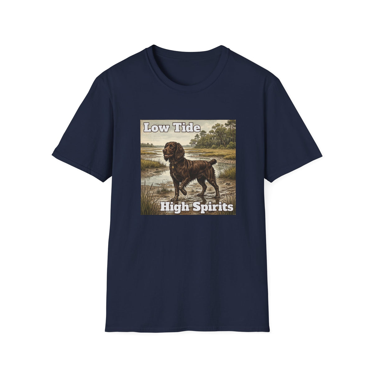 Boykin Spaniel "Low Tide High Spirits" T-Shirt