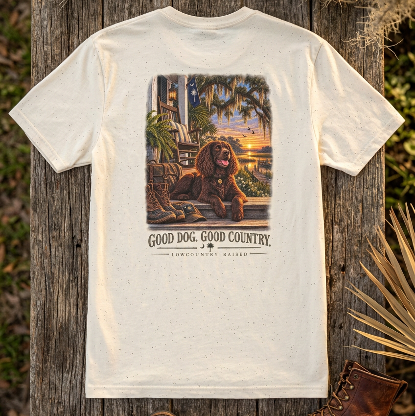 Toodles Lowcountry Sporting Collection “Good Dog. Good Country.” T-Shirt