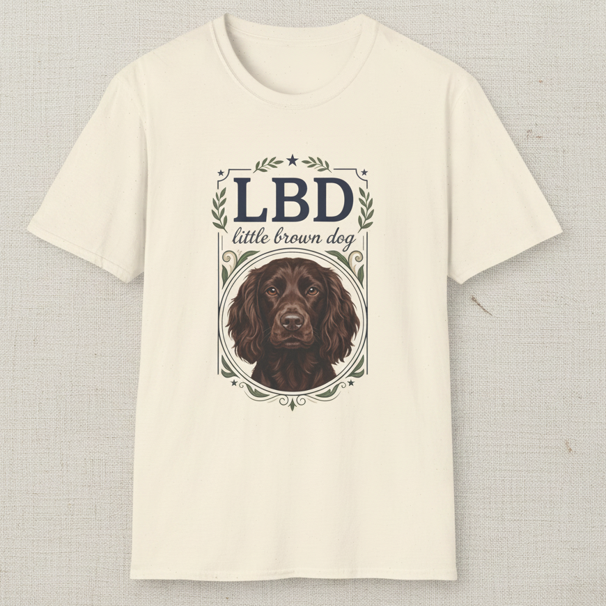 Boykin Spaniel LBD Little Brown Dog Crest T-Shirt