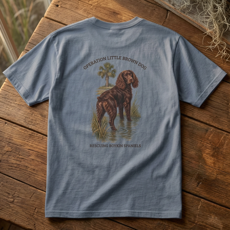 Rescuing Boykin Spaniels Operation Little Brown Dog Fundraiser T Shirt