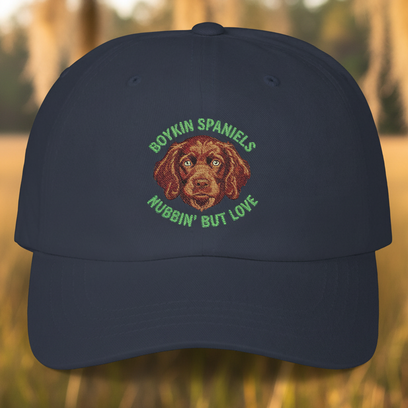 Boykin Spaniel Puppy "Nubbin' But Love" Embroidered Classic Hat