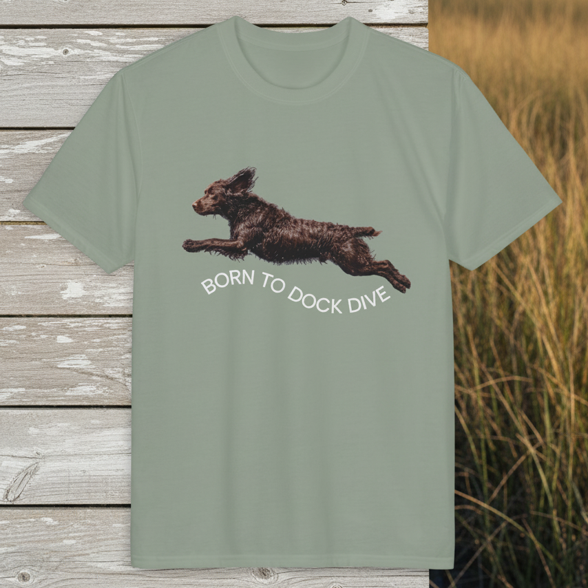 Boykin Spaniel "Born to Dock Dive" Performance T-Shirt