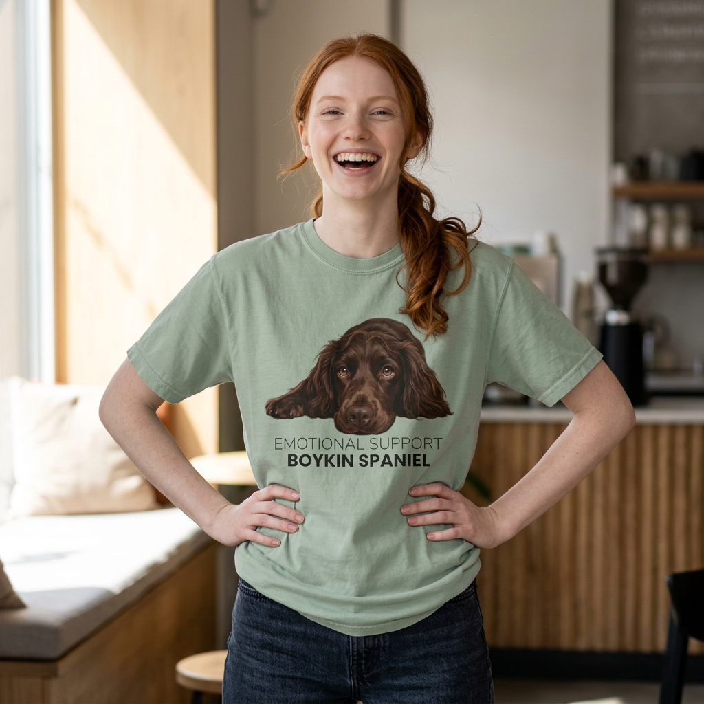 Boykin Spaniel Emotional Support T-Shirt