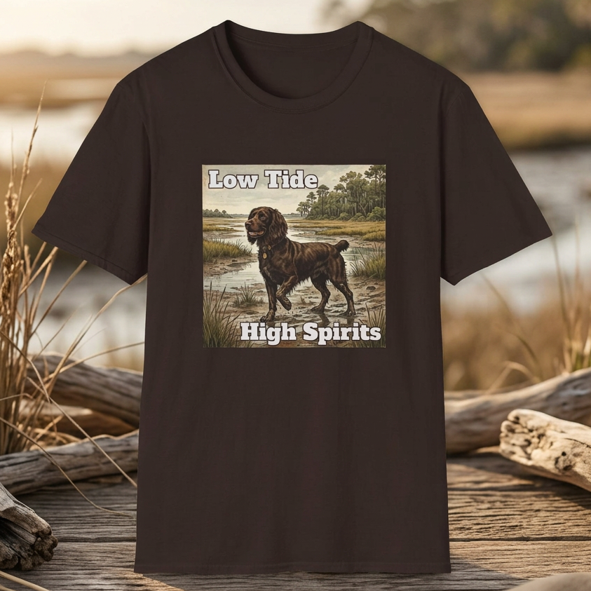 Boykin Spaniel "Low Tide High Spirits" T-Shirt