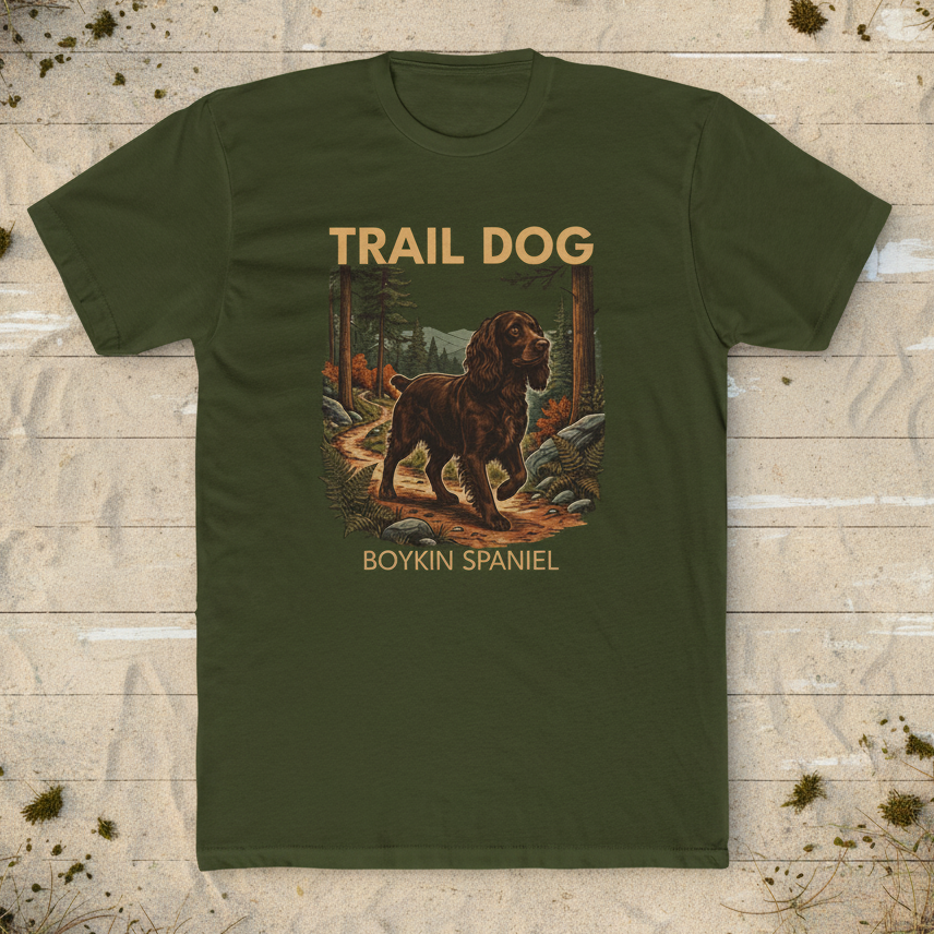 Boykin Spaniel Trail Dog T-Shirt